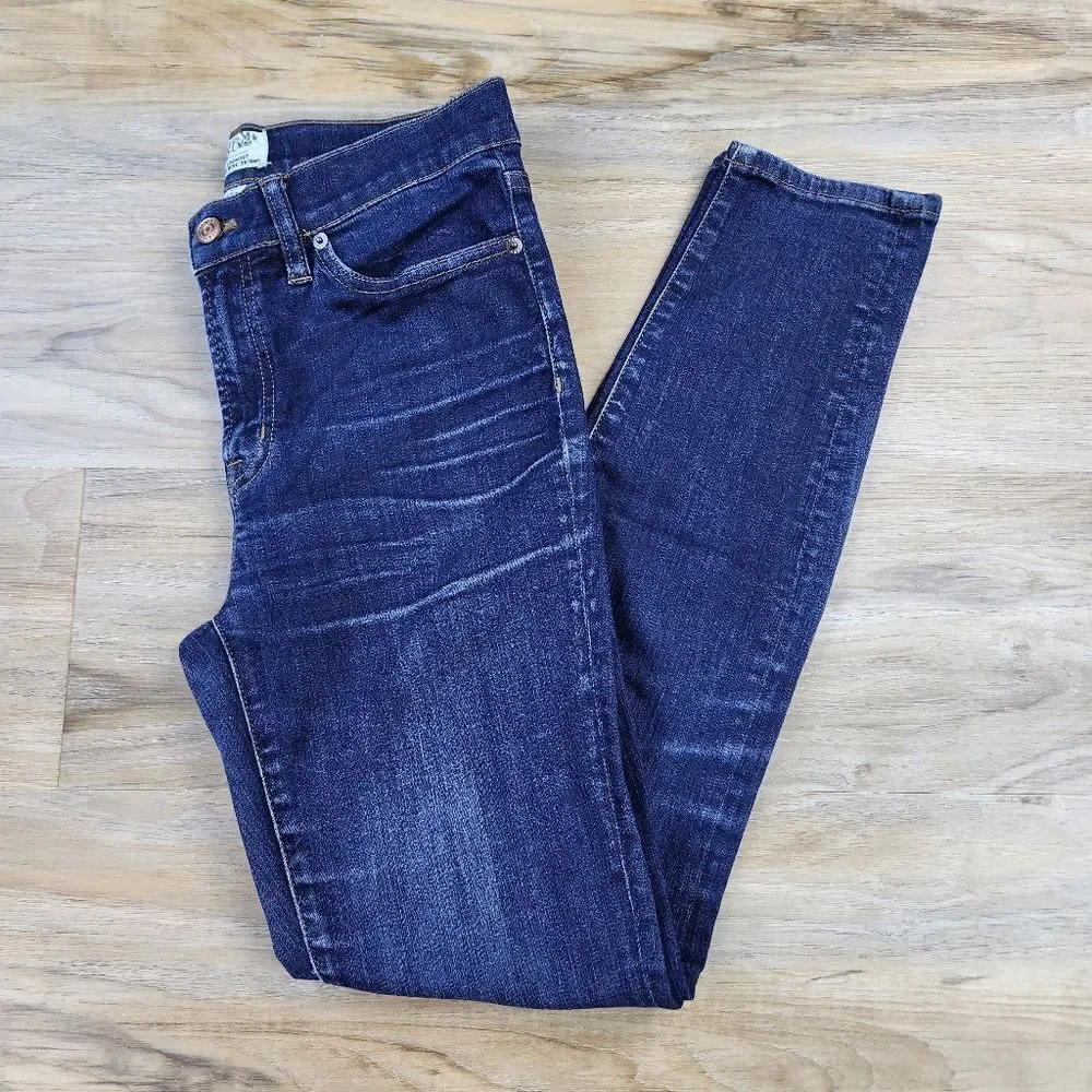 🔹️J. Crew Blue The Lookout High Rise Skinny Jeans Size 4/27